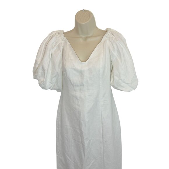 Mara Hoffman Namari Midi Dress In White - Size 4 - Picture 4 of 9